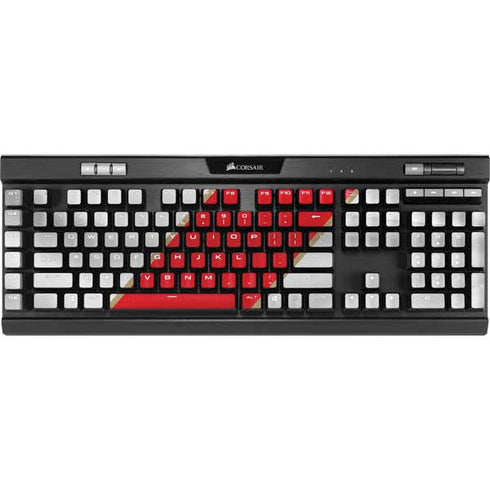 Peru Soccer Flag K95 RGB PLATINUM Mechanical Gaming Keyboard Skin